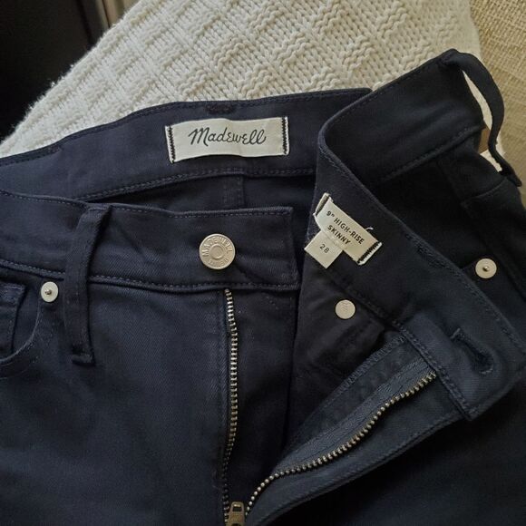 NEW! Madewell 9" High-Rise Skinny Jeans - size 28 in Black - Picture 11 of 13